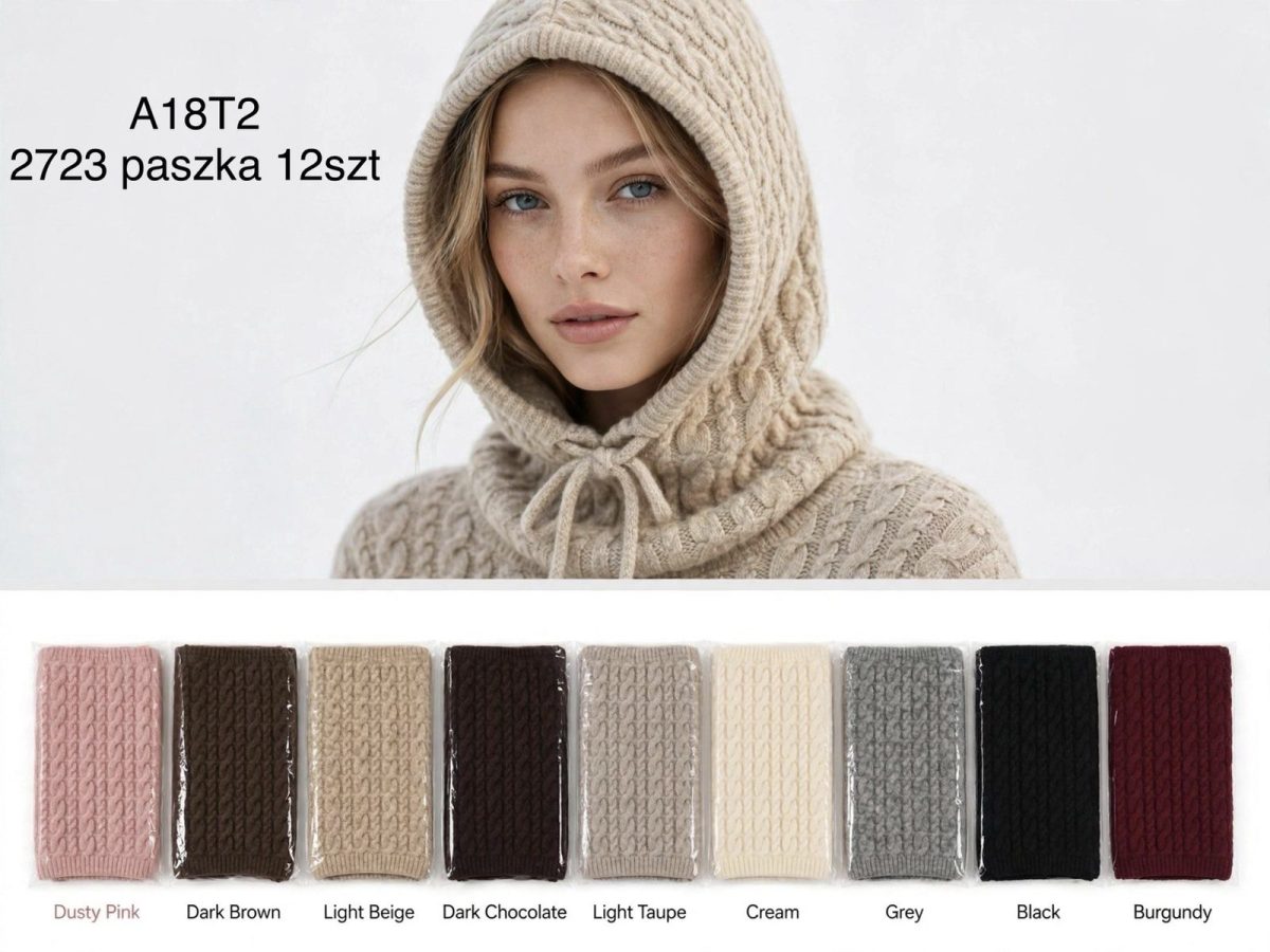 Czapki Damskie _ paczka 12parę _mix kolor 4945705
