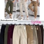 Spodnie Damskie wloskie _size uni_ paczka 6szt_ mix kolor 8274003