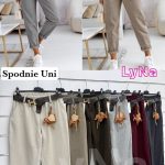 Spodnie Damskie wloskie _size uni_ paczka 6szt_ mix kolor 8274016