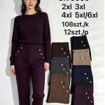 Spodnie Damskie _size 2-6xl_ paczka 12szt_ mix kolor 4799210