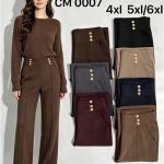 Spodnie Damskie _size 2-6xl_ paczka 12szt_ mix kolor 4799211