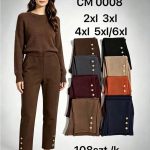 Spodnie Damskie _size 2-6xl_ paczka 12szt_ mix kolor 4799214