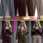 Spodnie Damskie wloskie _size uni_ paczka 6szt_ mix kolor 4799449