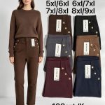 Spodnie Damskie _ Size 5-9xl_ paczka 12szt_mix kolor 1859216