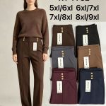 Spodnie Damskie _ Size 5-9xl_ paczka 12szt_mix kolor 1859222