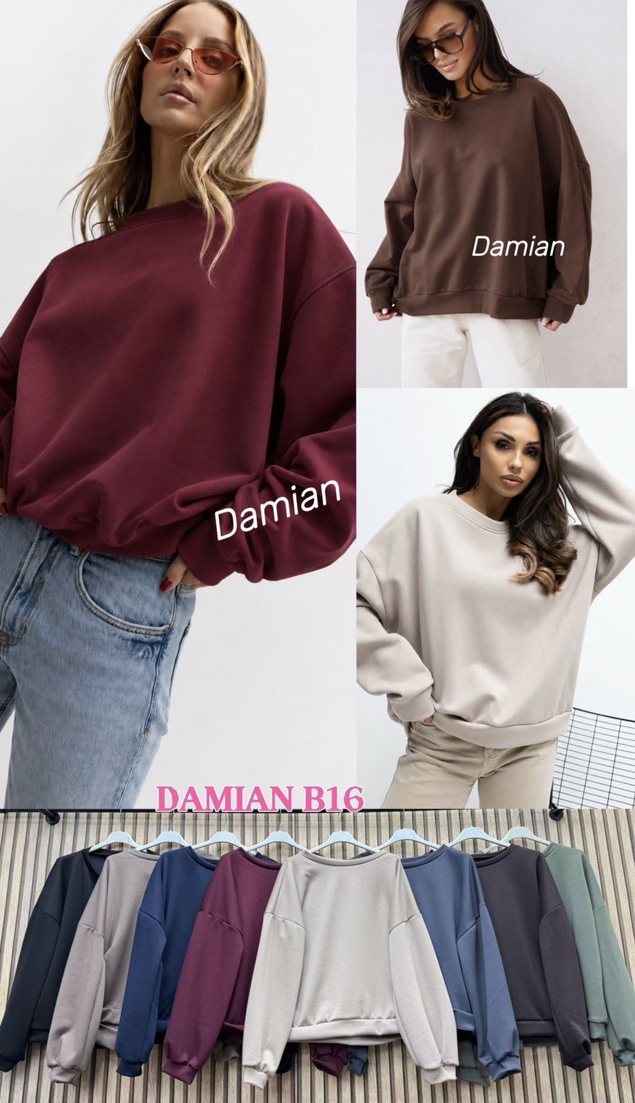Bluzy_DAMSKA WŁOSKA_size uni_paczka 6 szt_mixkolor 1859307