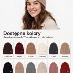 Czapki Damskie_ paczka 12szt _mix kolor 7296628