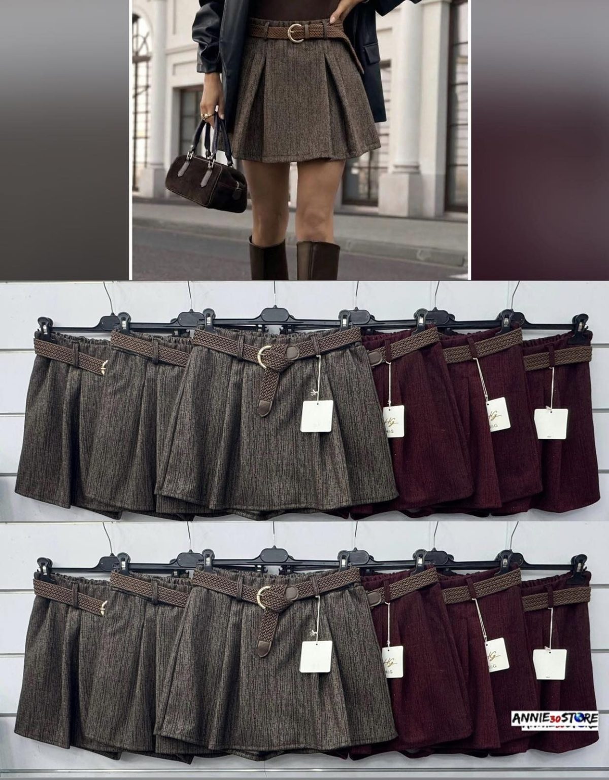 Spódnica krótka Damskie wloskie _size uni_ paczka 6szt_ mix kolor 3607210