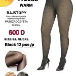 Rajstopy Damskie _size S-3xl_ paczka 12szt_1 kolor 3607046