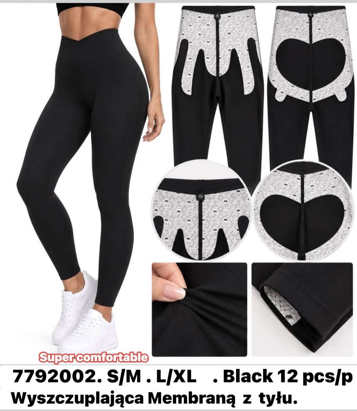 Legginsy/ Getry Damskie _size S-xl_ paczka 12szt_1 kolor 3607094