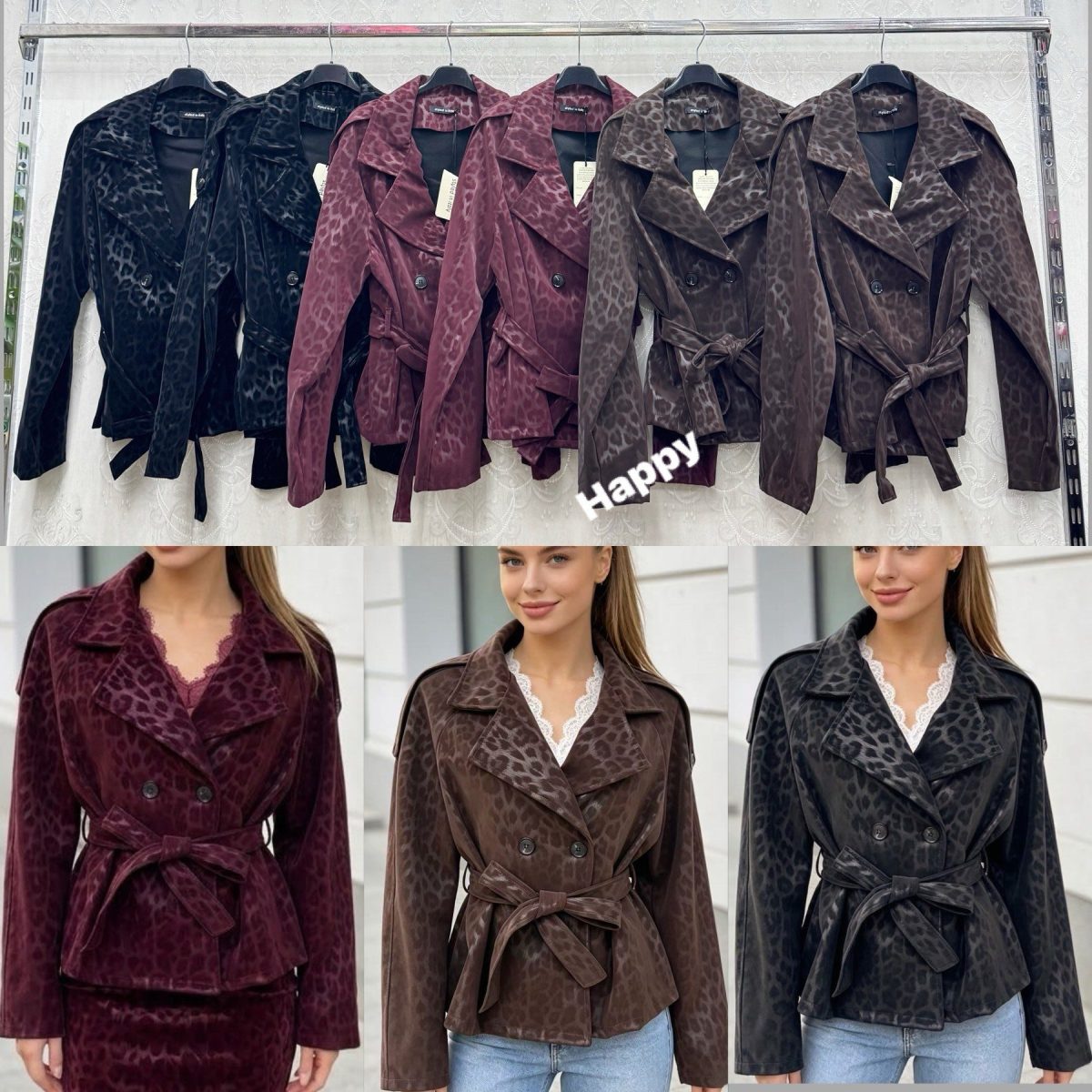 Marynarki Damskie wloskie _ size uni _ paczka 6szt_ mix kolor 3607139