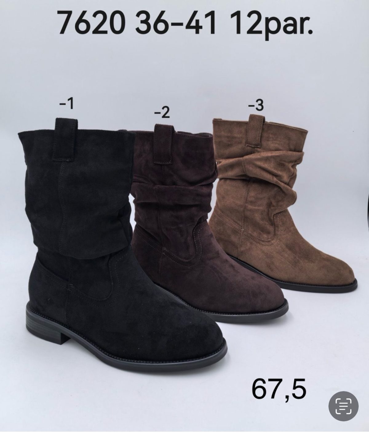 Buty Botki DAMSKIE (36-41_12 par) 9172117