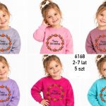 Bluzy DZIECIĘCA size 2-7 LAT_ paczka 5szt _1 kolor 2336234