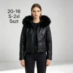 Kurtki  skórzane DAMSKA _Size s-2xl_ paczka 5szt_1kolor 2336314