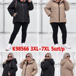 Kurtki Damskie  Size 3xl-7xl_ paczka 5szt_1kolor 1033874