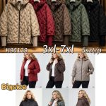 Kurtki Damskie Size 3xl-7xl_ paczka 5szt_1kolor 1033930