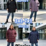 Kurtki Damskie  Size 3xl-7xl_ paczka 5szt_1kolor 1033959