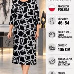 Sukienki Damskie Polskie_ size 46-54_ paczka 5szt 1 kolor 3646887