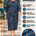 Sukienki Damskie Polskie_ size 46-54_ paczka 5szt 1 kolor 3646897