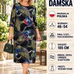 Sukienki Damskie Polskie_ size 46-54_ paczka 5szt 1 kolor 3646898