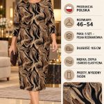 Sukienki Damskie Polskie_ size 46-54_ paczka 5szt 1 kolor 3646900