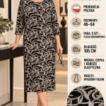 Sukienki Damskie Polskie_ size 46-54_ paczka 5szt 1 kolor 3646902