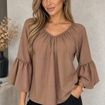 Bluzki Damskie Polskie_ size s-2xl_ paczka 5szt 1 kolor 3646944