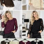 Bluzki Damskie wloskie_over size _paczka 6szt_mix kolor 3646958