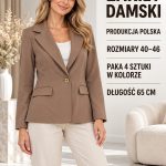 Marynarki Damskie Polskie_ size 40-46_ paczka 4szt 1 kolor 3646973