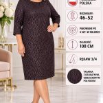 Sukienki Damskie Polskie_ size 48-52_ paczka 4szt 1 kolor 3646980