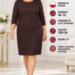 Sukienki Damskie Polskie_ size 48-52_ paczka 4szt 1 kolor 3646981