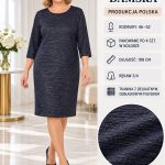 Sukienki Damskie Polskie_ size 48-52_ paczka 4szt 1 kolor 3646982