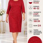 Sukienki Damskie Polskie_ size 48-52_ paczka 4szt 1 kolor 3646983
