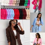 Marynarki Damskie Włoski _ Size uni_paczka 6szt_mix kolor 3939428