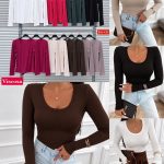 Bluzki Damskie Włoski _ Size uni_paczka 6szt_mix kolor 3939435