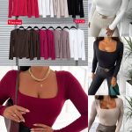 Bluzki Damskie Włoski _ Size uni_paczka 6szt_mix kolor 3939437
