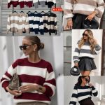 Swetry Damskie Włoski _ Size uni_paczka 6szt_mix kolor 3939446