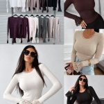 Bluzki Damskie Włoski _ Size uni_paczka 6szt_mix kolor 2645161