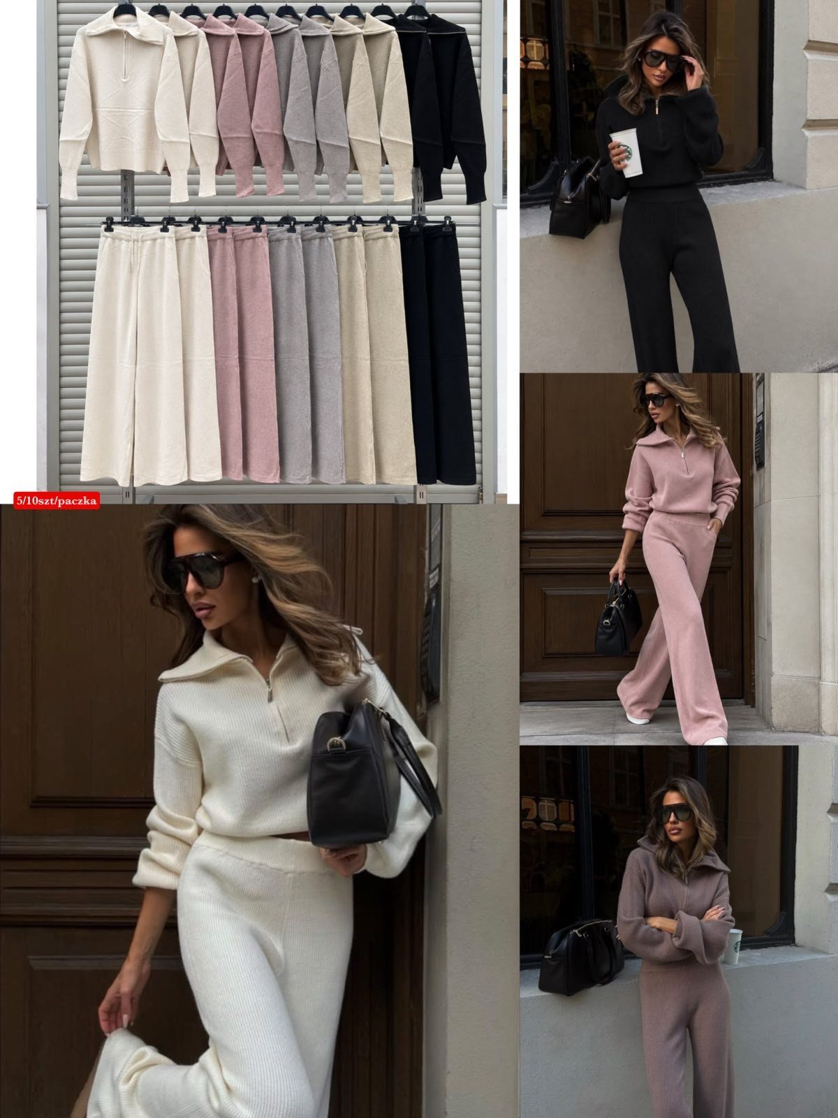 Komplety Damskie Włoski _ Size uni_paczka 10szt_mix kolor 2645174