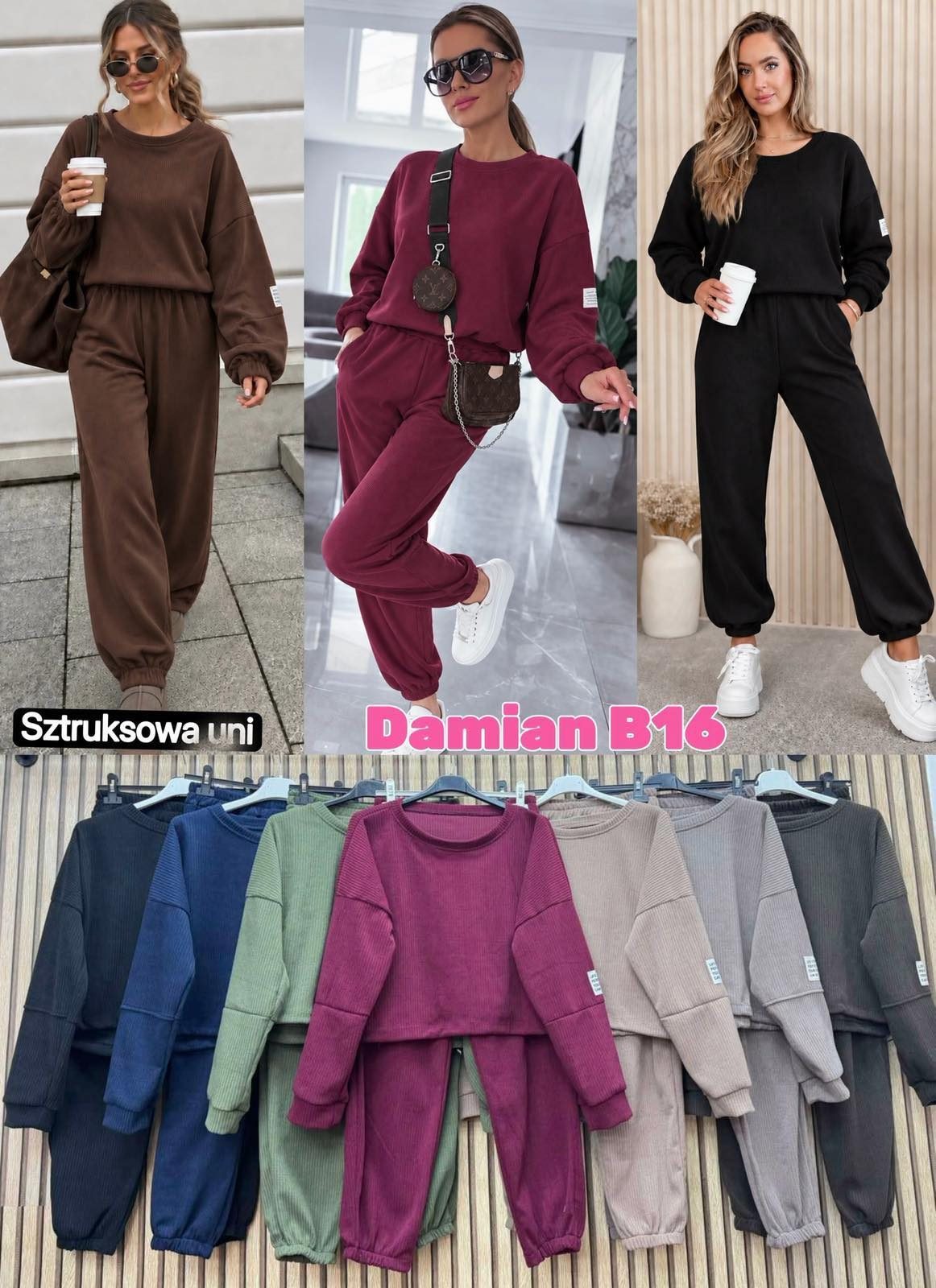 Komplety DAMSKA WŁOSKA_size uni_paczka 6 szt_mixkolor 2645178
