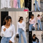 Bluzki Damskie Włoski _ Size uni_paczka 6szt_mix kolor 9567750