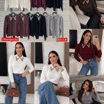 Swetry Damskie Włoski _ Size uni_paczka 10szt_mix kolor 9567815