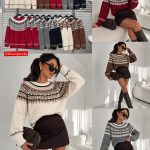 Swetry Damskie Włoski _ Size uni_paczka 6szt_mix kolor 9567823