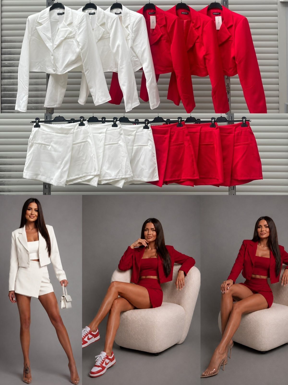 Komplety Damskie Włoski _ Size uni_paczka 6szt_mix kolor 9567830