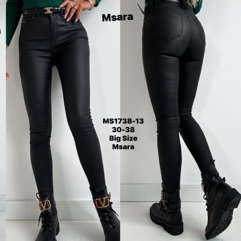 Spodnie skórzane Damskie M'sara _size 30-38_ paczka 10szt_ 9567849