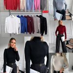 Swetry Damskie Włoski _ Size uni_paczka 6szt_mix kolor 9567874