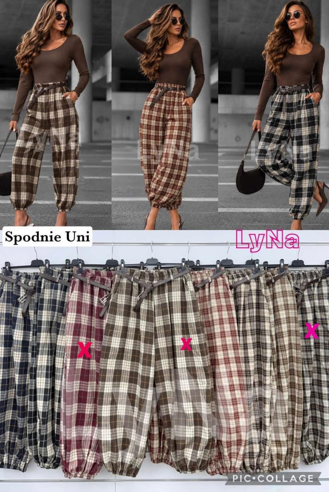 Spodnie Damskie Włoski _ Size uni_paczka 6szt_mix kolor 9567917