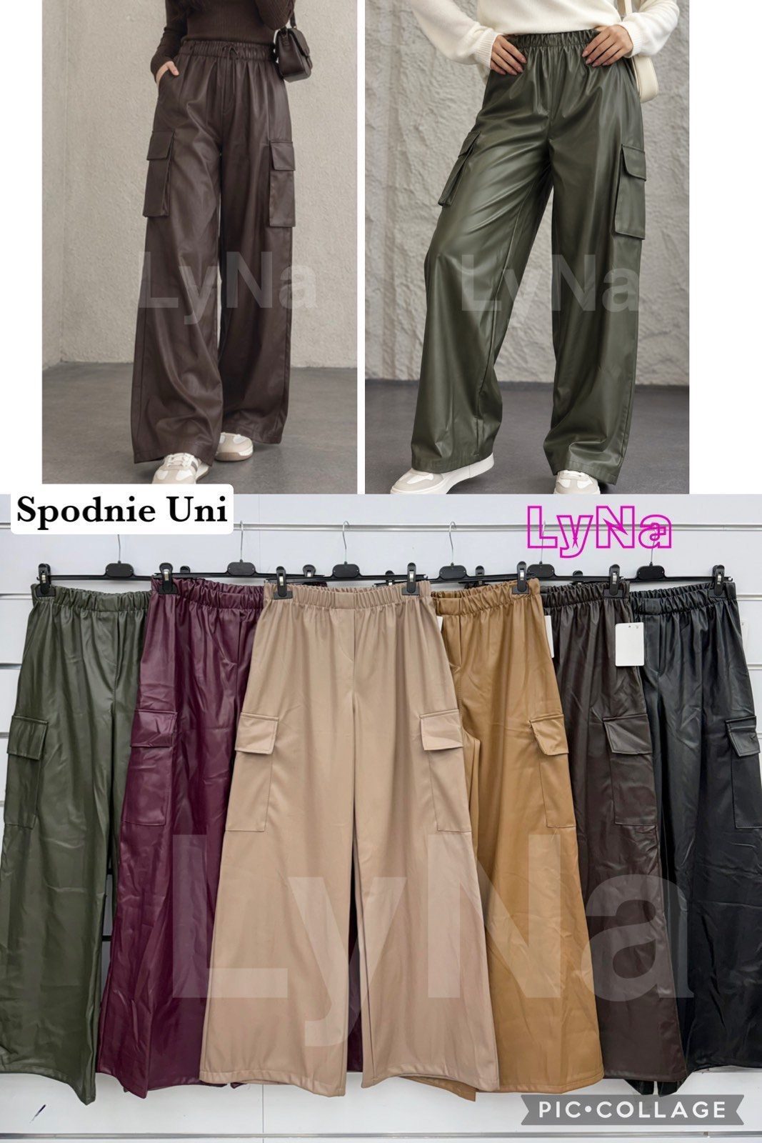 Spodnie Damskie Włoski _ Size uni_paczka 6szt_mix kolor 9567919