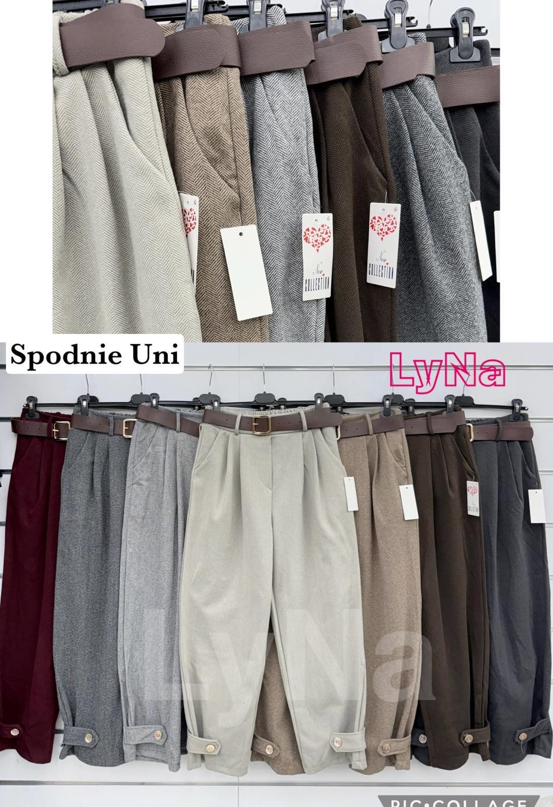 Spodnie Damskie Włoski _ Size uni_paczka 6szt_mix kolor 9567941