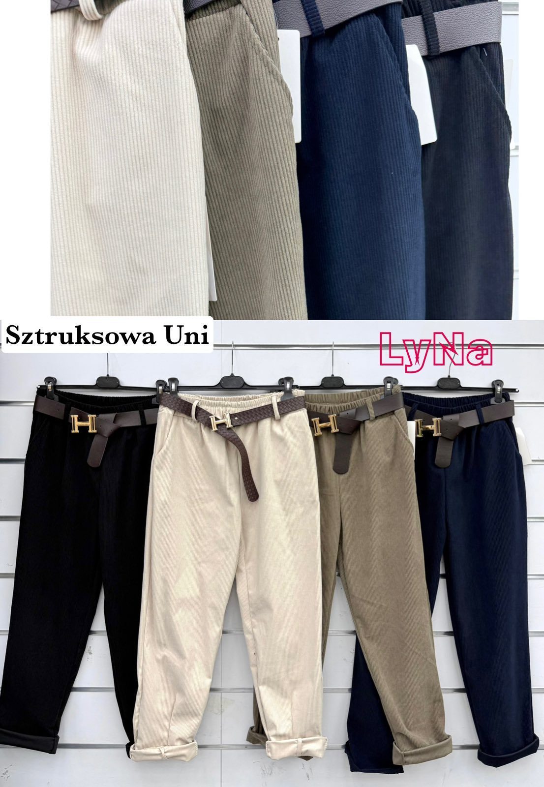 Spodnie Damskie Włoski _ Size uni_paczka 6szt_mix kolor 9567957